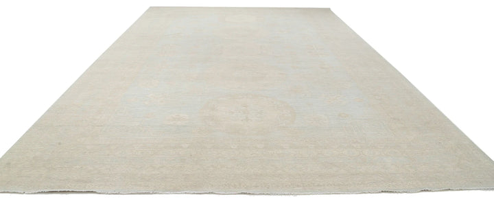 Afghan Khotan Rug 11' 8" x 17' 11" Hand-Knotted | No. AT27397