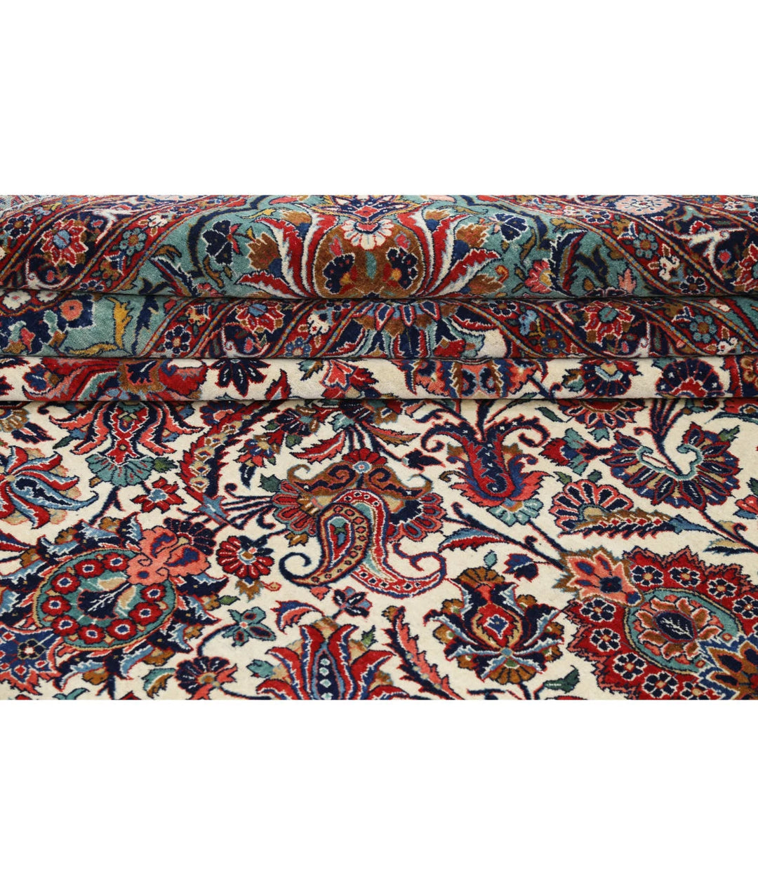 Persian Kashan Rug 13' 9" x 21' 6" Hand-Knotted | No. AT27473