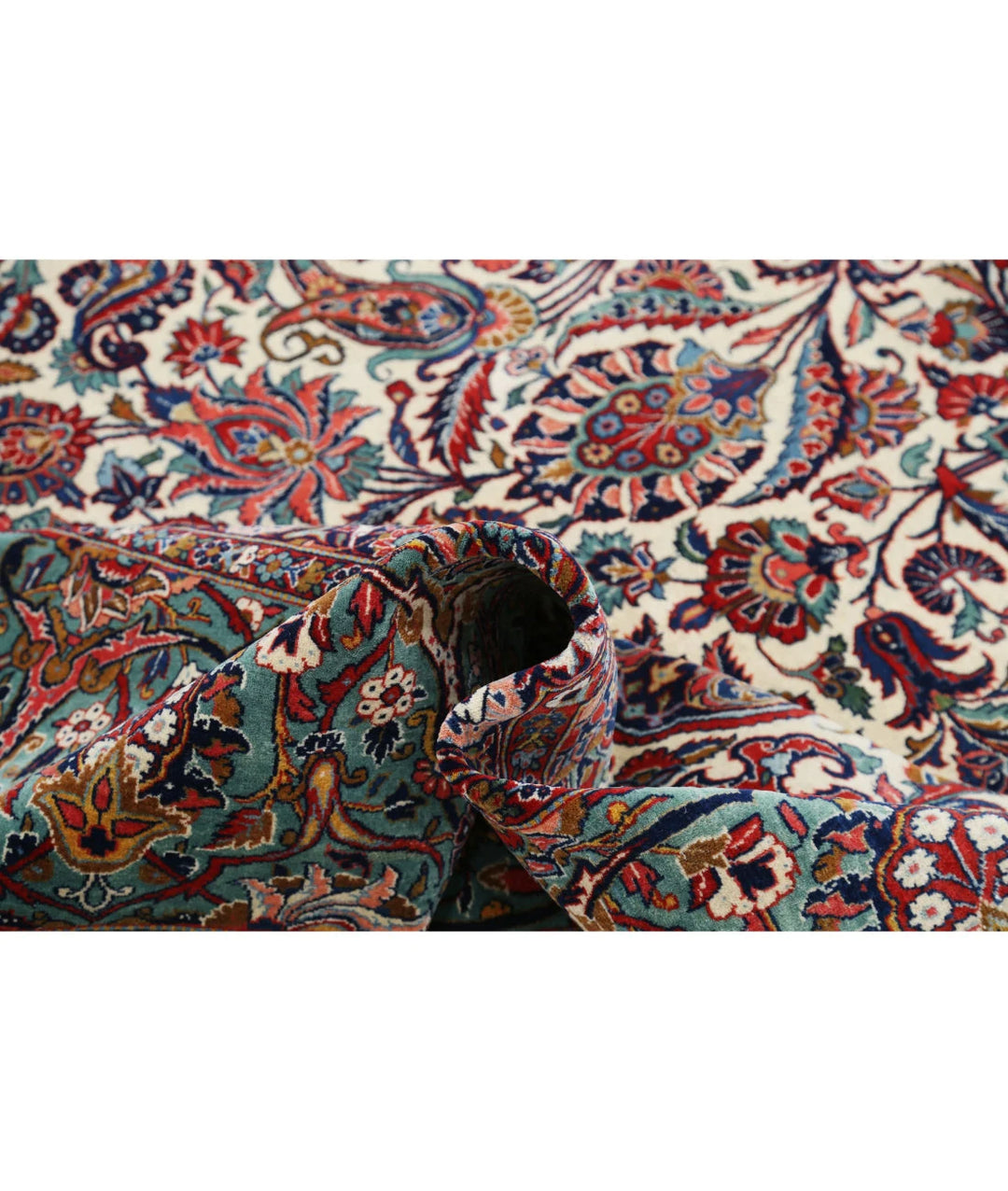 Persian Kashan Rug 13' 9" x 21' 6" Hand-Knotted | No. AT27473