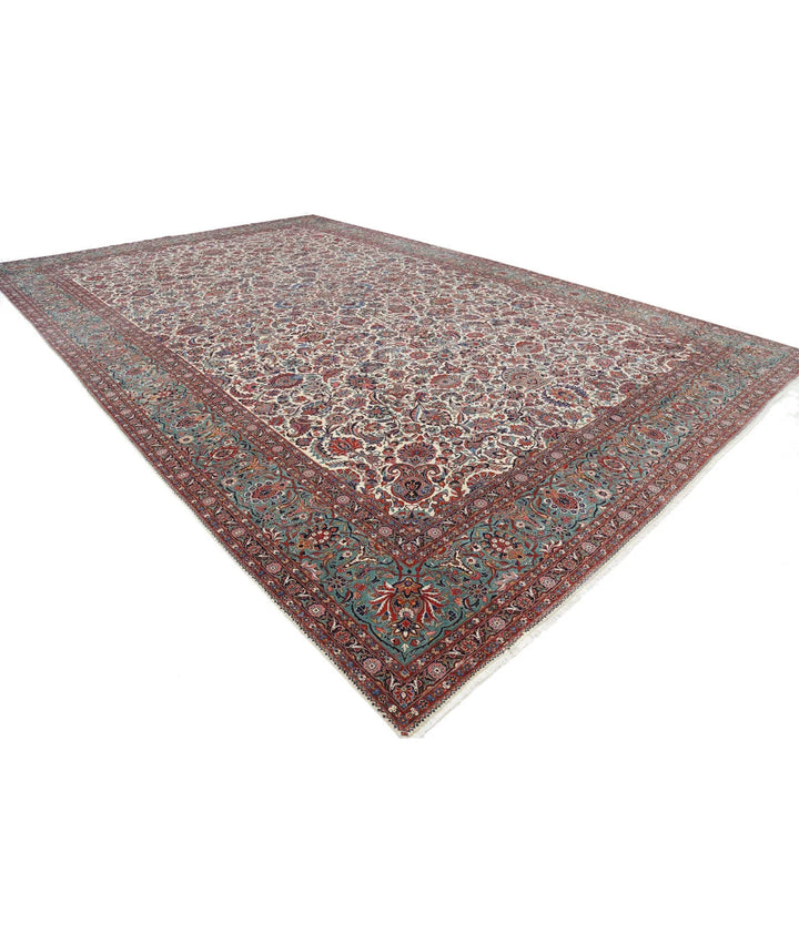 Persian Kashan Rug 13' 9" x 21' 6" Hand-Knotted | No. AT27473