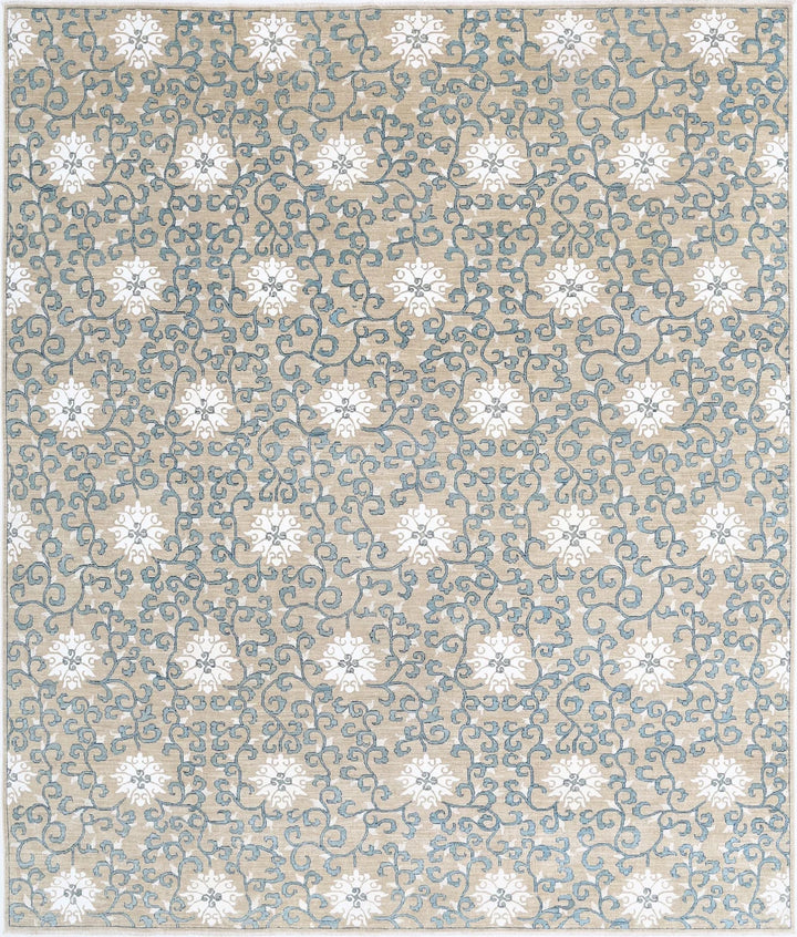 Afghan Oriental Rug 8' 0" x 9' 5" Hand-Knotted | No. AT27593