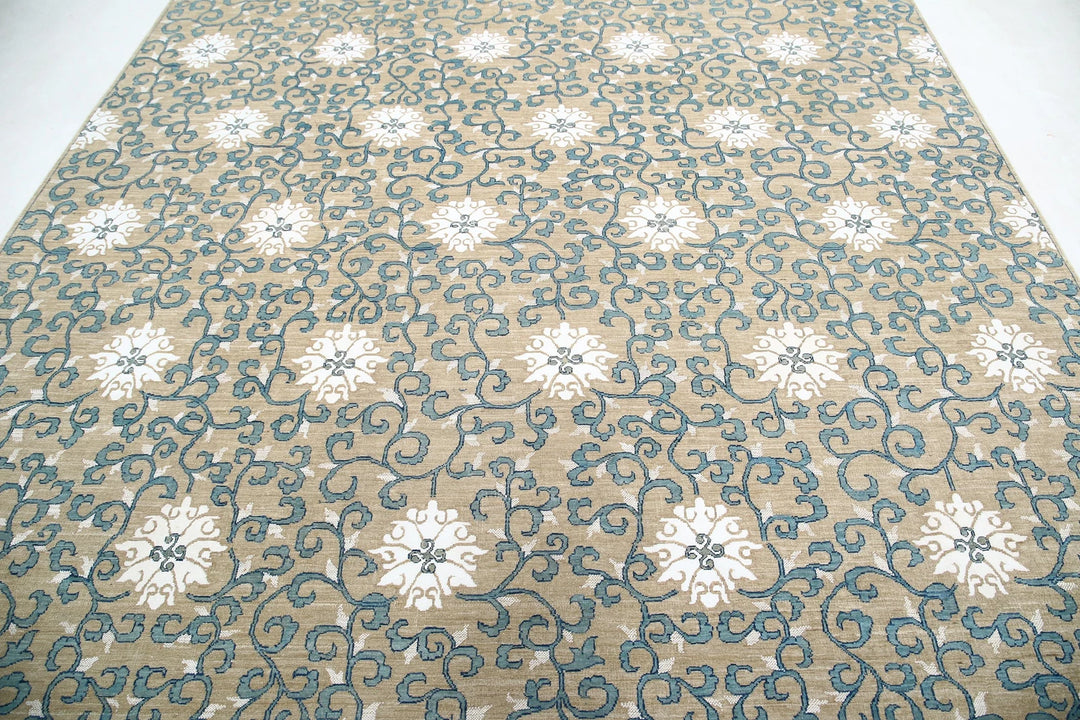 Afghan Oriental Rug 8' 0" x 9' 5" Hand-Knotted | No. AT27593