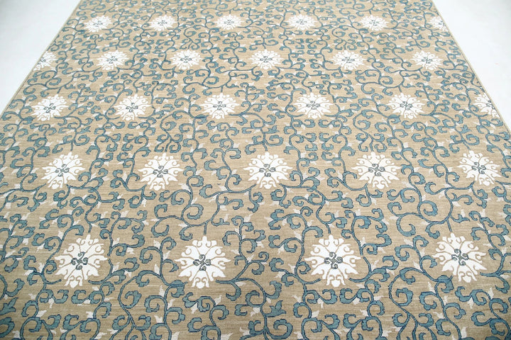 Afghan Oriental Rug 8' 0" x 9' 5" Hand-Knotted | No. AT27593
