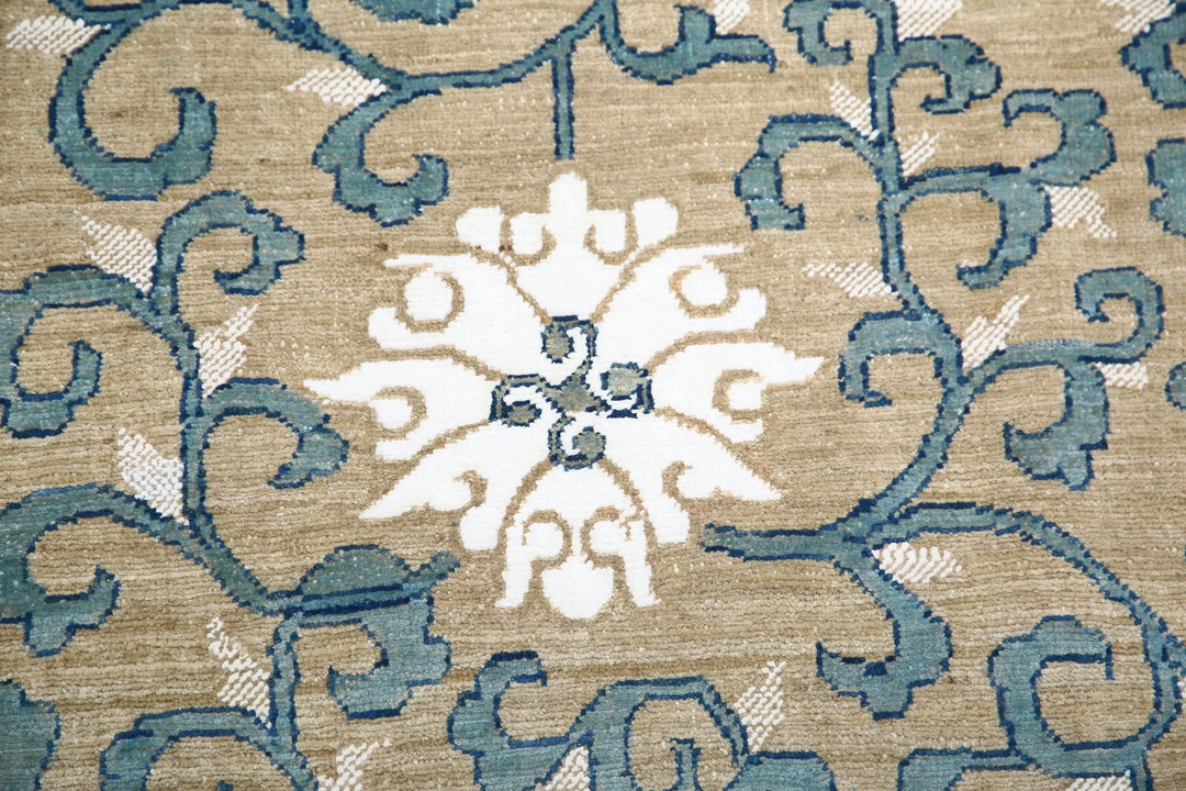 Afghan Oriental Rug 8' 0" x 9' 5" Hand-Knotted | No. AT27593
