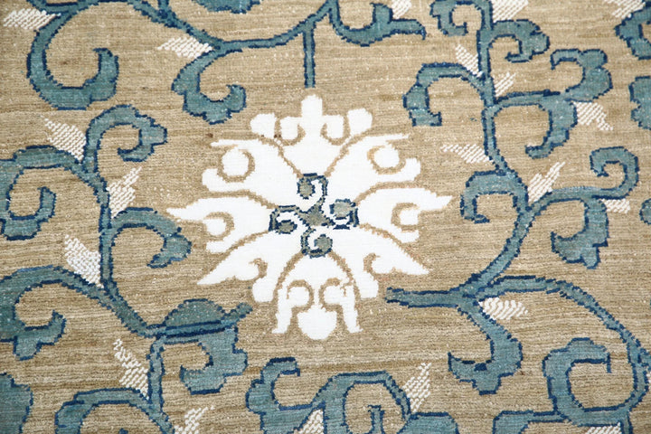 Afghan Oriental Rug 8' 0" x 9' 5" Hand-Knotted | No. AT27593