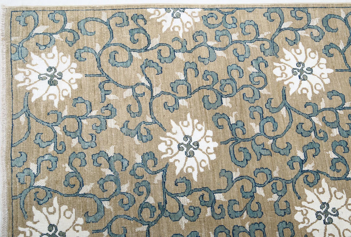 Afghan Oriental Rug 8' 0" x 9' 5" Hand-Knotted | No. AT27593
