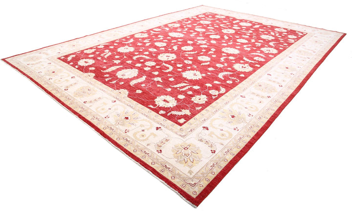 Afghan Ziegler Rug 12' 3" x 17' 1" Hand-Knotted | No. AT27926