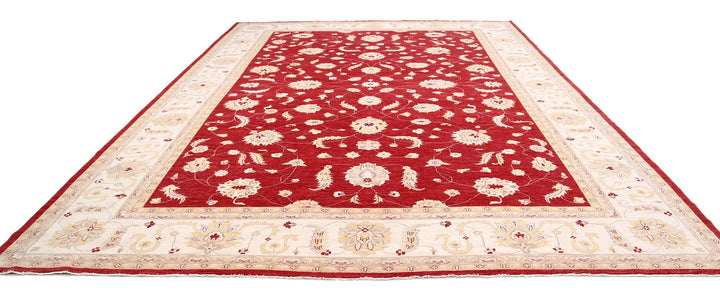 Afghan Ziegler Rug 12' 3" x 17' 1" Hand-Knotted | No. AT27926