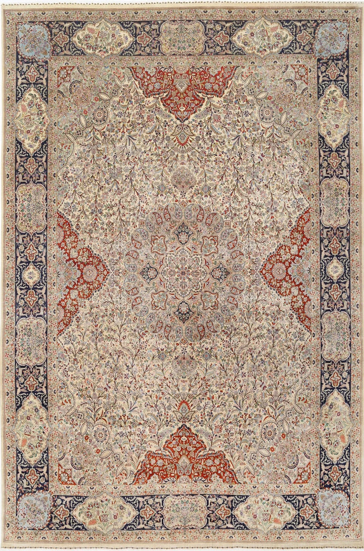 Persian Tabriz Rug 12' 10" x 19' 6" Hand-Knotted | No. AT27948