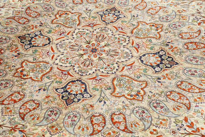 Persian Tabriz Rug 12' 10" x 19' 6" Hand-Knotted | No. AT27948