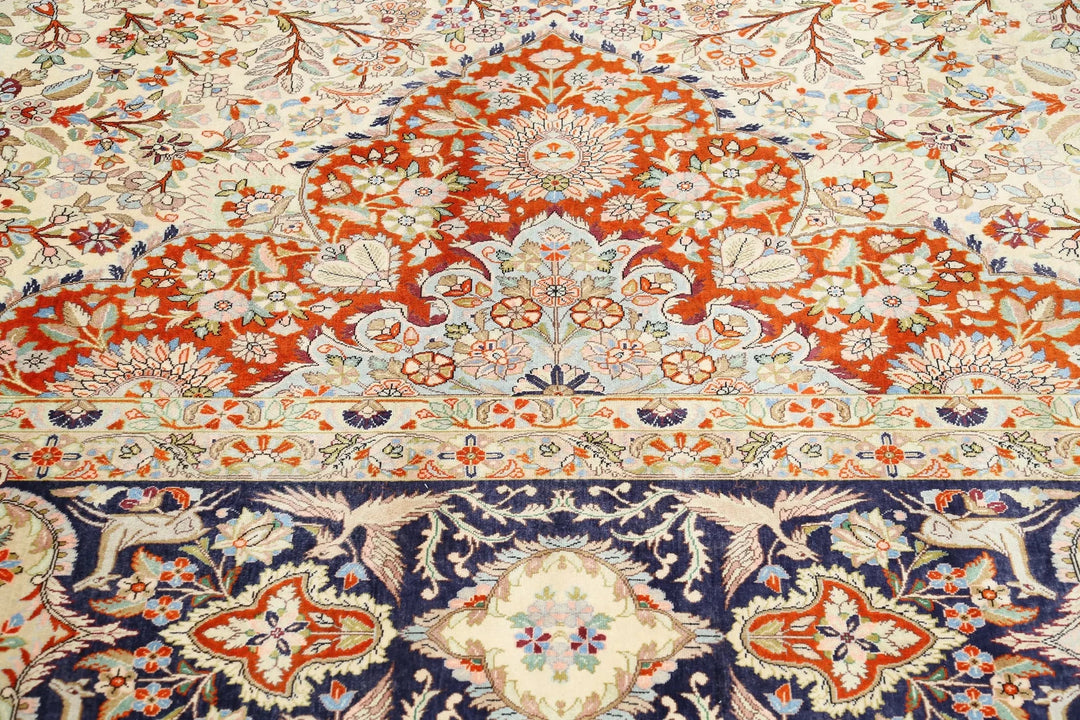 Persian Tabriz Rug 12' 10" x 19' 6" Hand-Knotted | No. AT27948