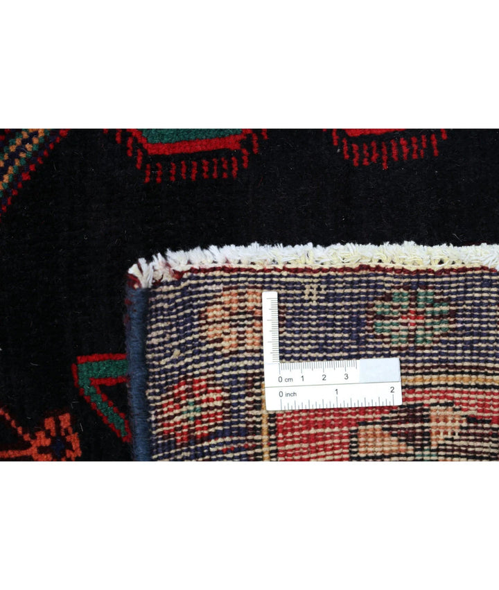 Persian Hamadan Rug 4' 8" x 9' 7" Hand-Knotted | No. AT27957