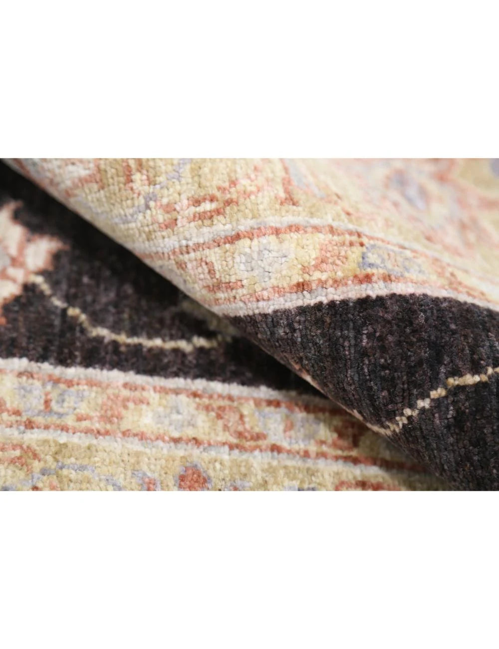 Afghan Ziegler Rug 3' 4" x 4' 11" Hand-Knotted | No. AT27996