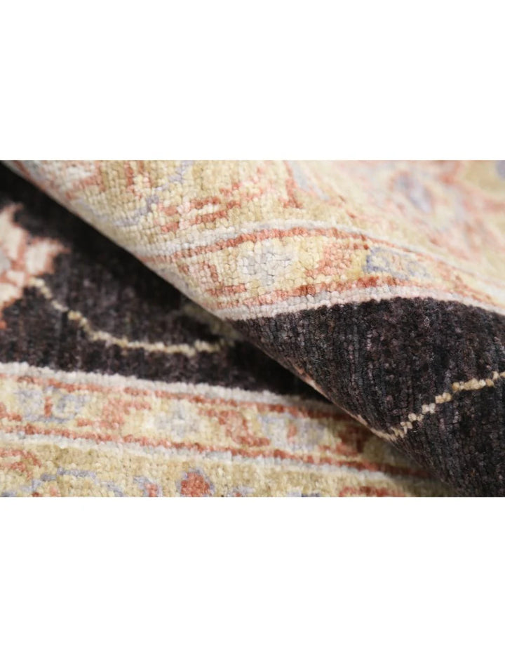 Afghan Ziegler Rug 3' 4" x 4' 11" Hand-Knotted | No. AT27996