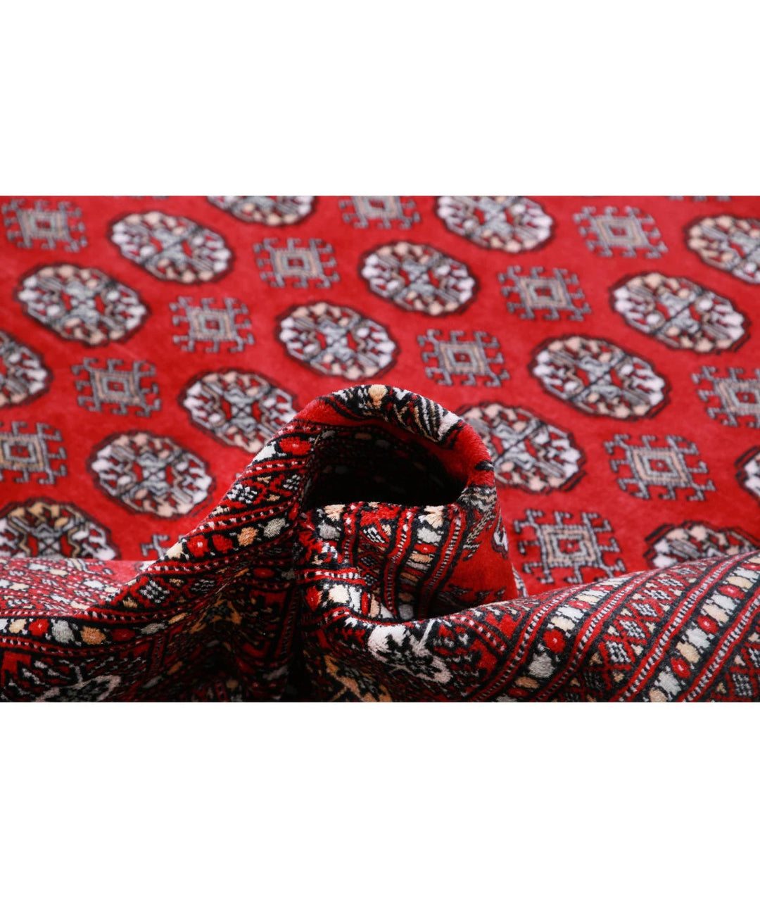 Pakistani Bokhara Rug 9' 11" x 13' 8" Hand-Knotted | No. AT28037
