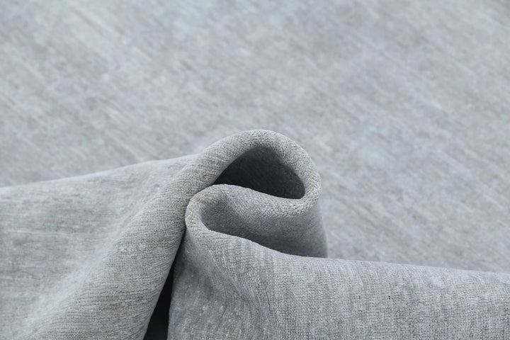 Grey Afghan Overdye Rug 6' 3" x 8' 3" Hand-Knotted | No. AT28096