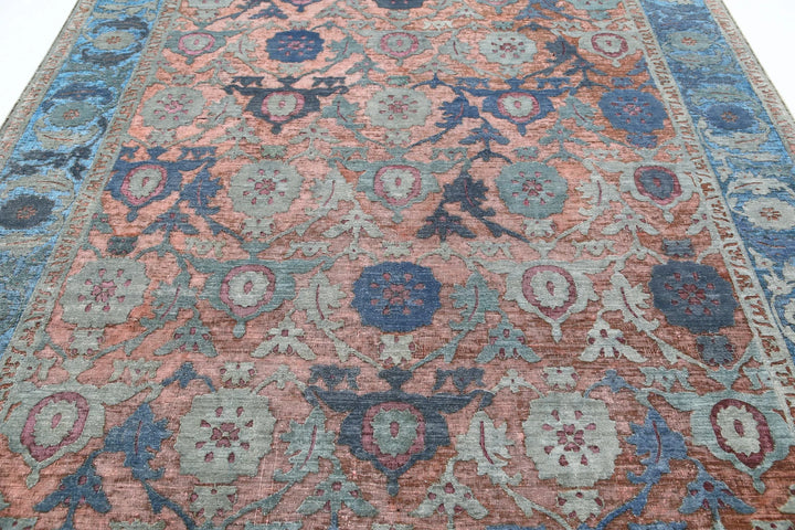Afghan Oriental Rug 7' 10" x 11' 8" Hand-Knotted | No. AT28144