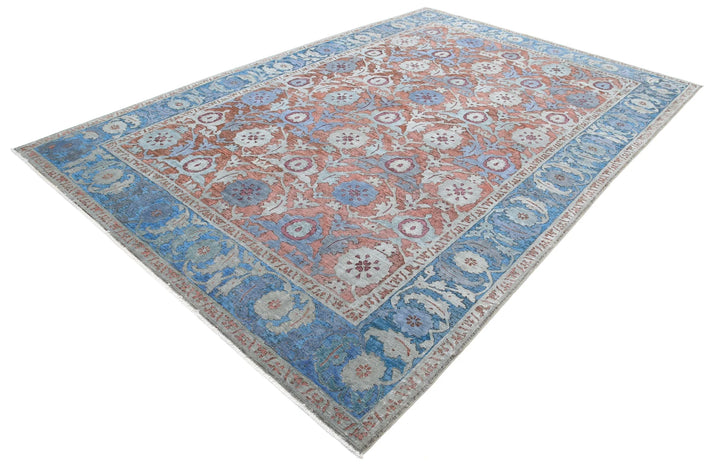 Afghan Oriental Rug 7' 10" x 11' 8" Hand-Knotted | No. AT28144