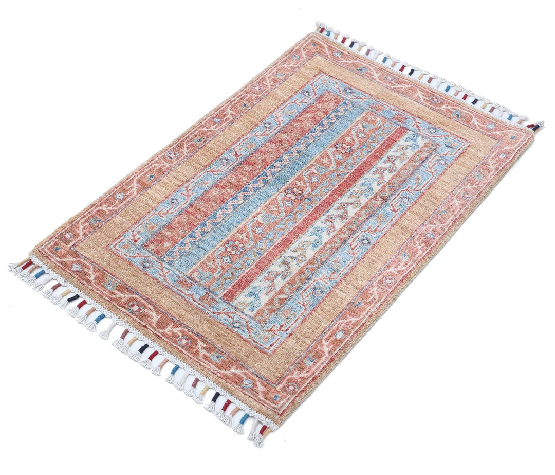 Afghan Shaal Rug 2' 0" x 3' 0" Hand-Knotted | No. AT28180