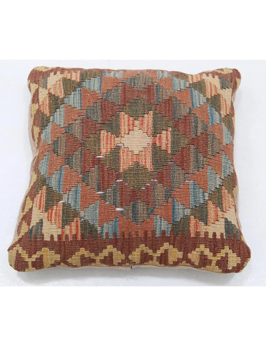 Afghan Tribal Rug 1' 5" x 1' 5" Hand-Woven | No. AT28222
