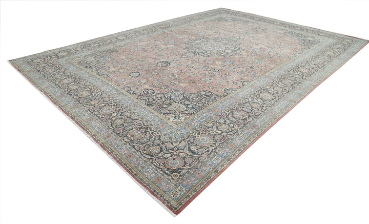 Persian Kashan Rug 11' 10" x 17' 3" Hand-Knotted | No. AT28225