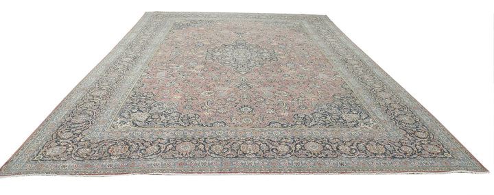 Persian Kashan Rug 11' 10" x 17' 3" Hand-Knotted | No. AT28225