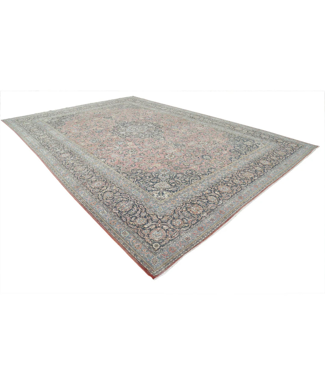 Persian Kashan Rug 11' 10" x 17' 3" Hand-Knotted | No. AT28225