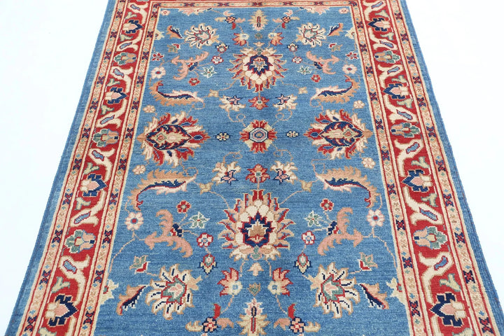 Afghan Ziegler Rug 4' 1" x 5' 11" Hand-Knotted | No. AT28234