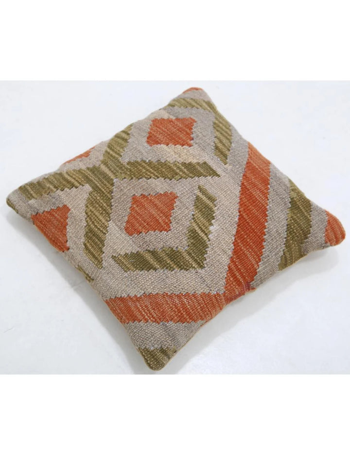 Multicolor Afghan Tribal Rug [X'X" x X'X"] Flat-Weave view