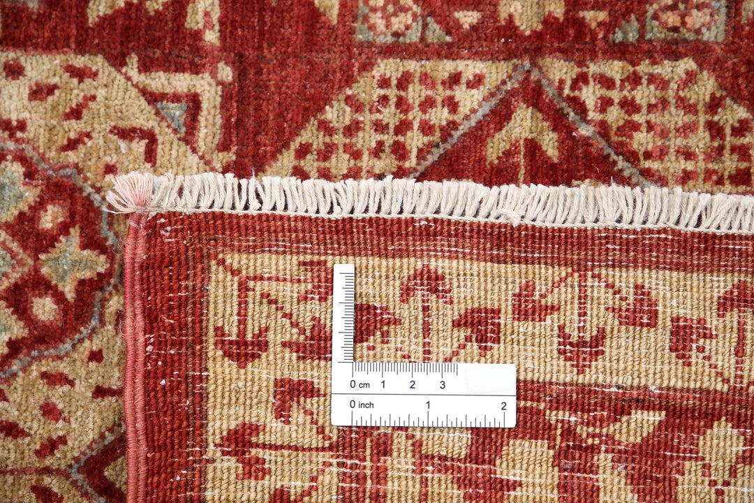 Afghan Mamluk Rug 8' 6" x 11' 9" Hand-Knotted | No. AT28375