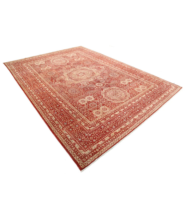 Afghan Mamluk Rug 8' 6" x 11' 9" Hand-Knotted | No. AT28375