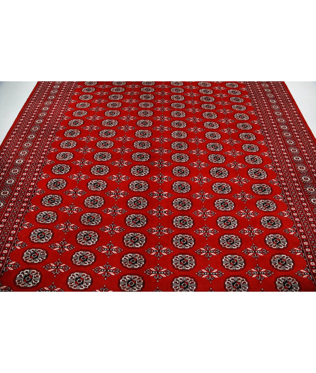 Pakistani Bokhara Rug 10' 1" x 14' 0" Hand-Knotted | No. AT28376