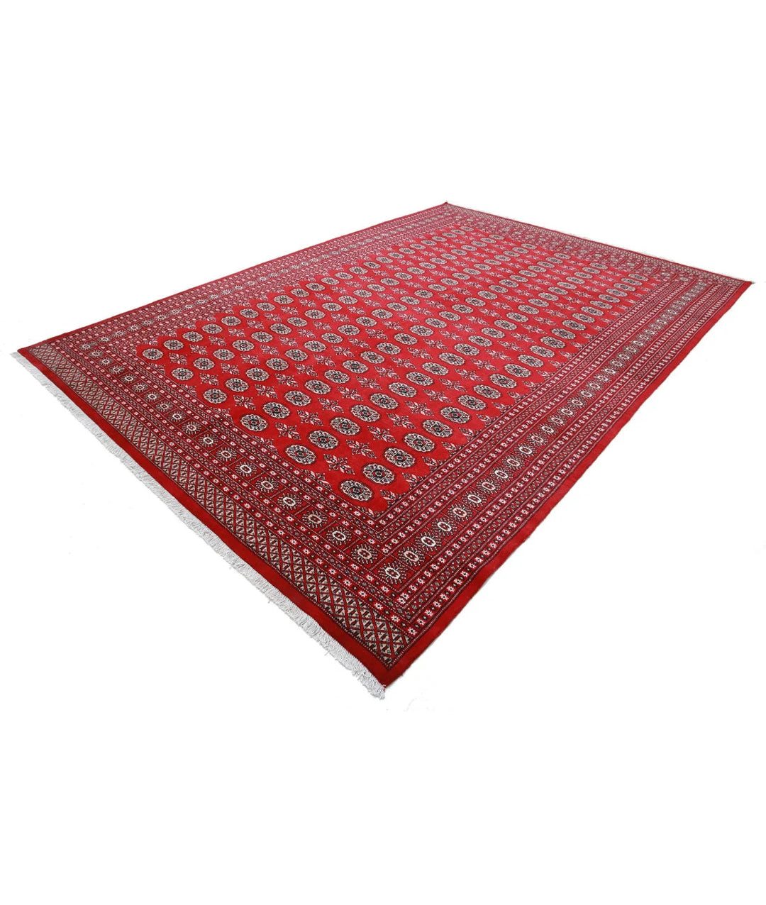 Pakistani Bokhara Rug 10' 1" x 14' 0" Hand-Knotted | No. AT28376
