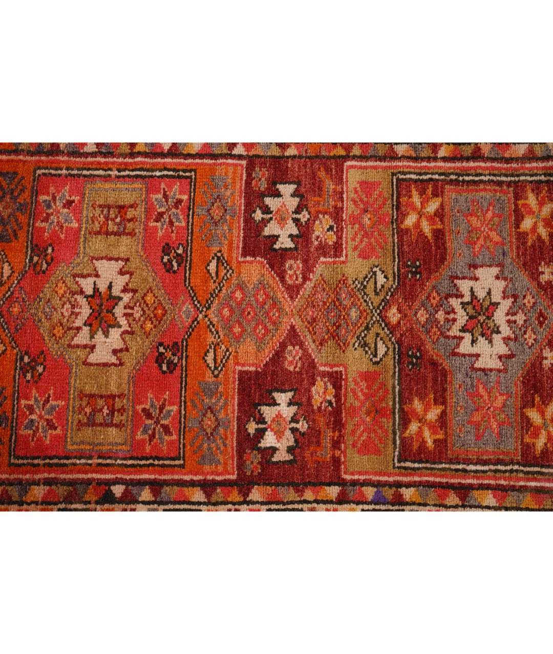 Turkish Herki Rug 3' 2" x 12' 4" Hand-Knotted | No. AT28442