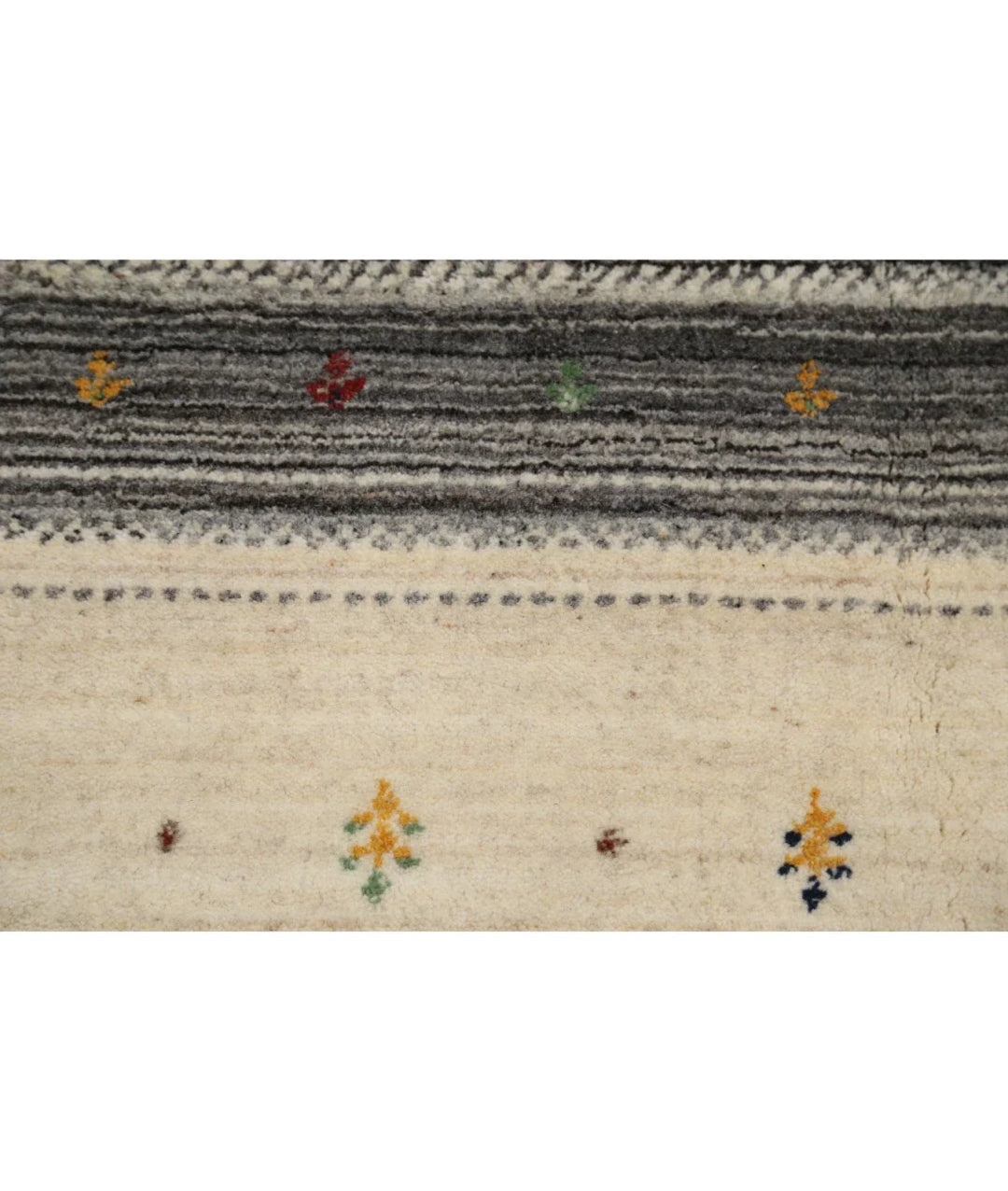 Ivory Indian Oriental Rug 8' 4" x 11' 5" Hand-Knotted | No. AT28500