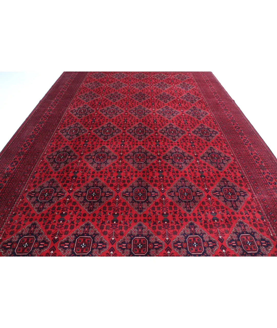 Afghan Khamyab Rug 9' 10" x 16' 1" Hand-Knotted | No. AT28607