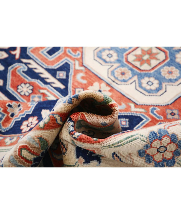 Afghan Ziegler Rug 5' 7" x 7' 6" Hand-Knotted | No. AT28705