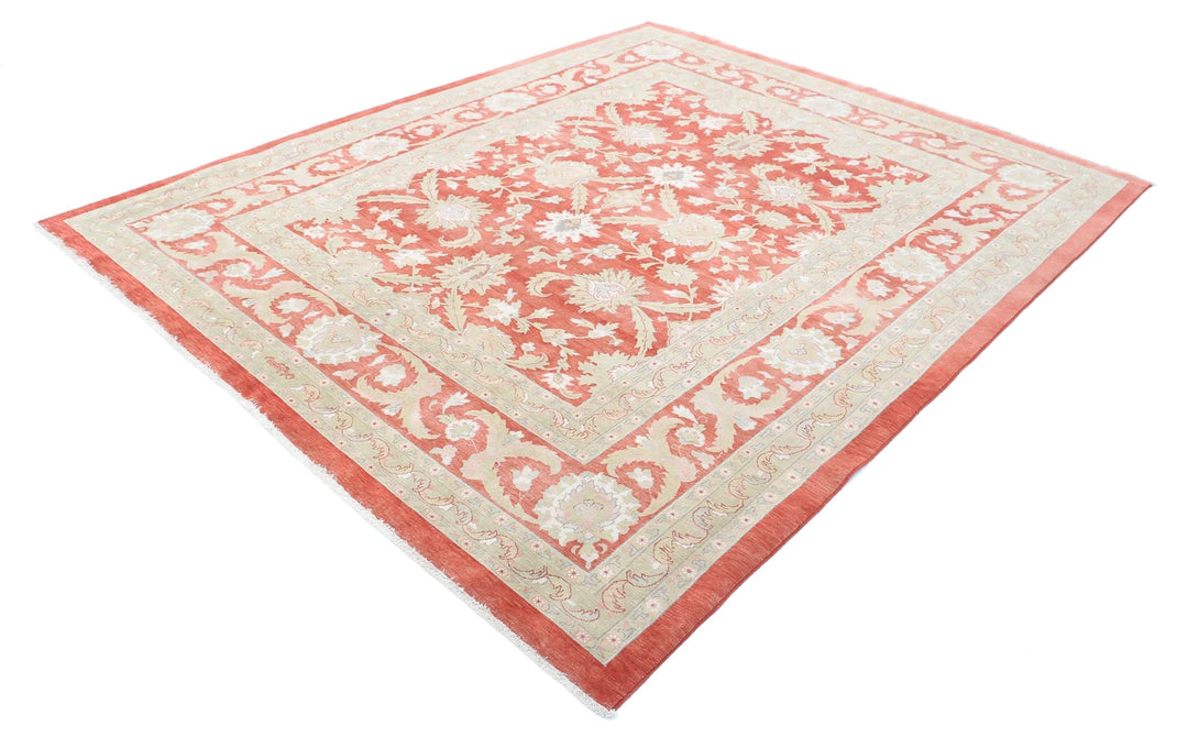 Turkish Sultanabad Rug 8' 1" x 9' 10" Hand-Knotted | No. AT28731
