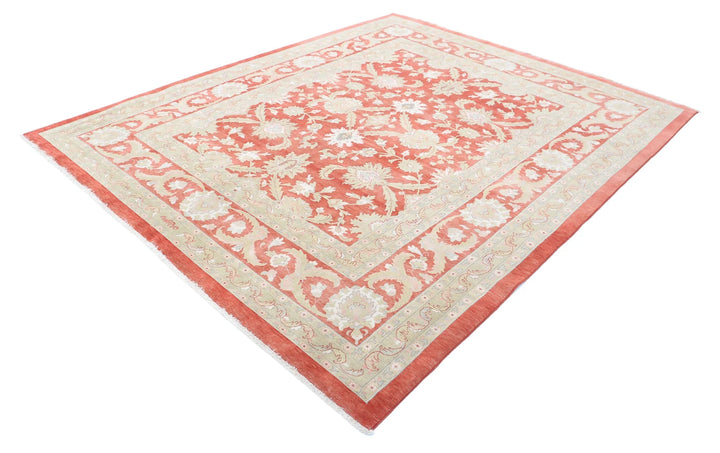 Turkish Sultanabad Rug 8' 1" x 9' 10" Hand-Knotted | No. AT28731