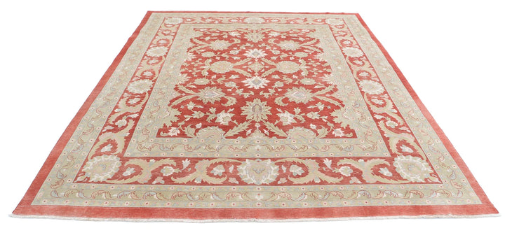Turkish Sultanabad Rug 8' 1" x 9' 10" Hand-Knotted | No. AT28731