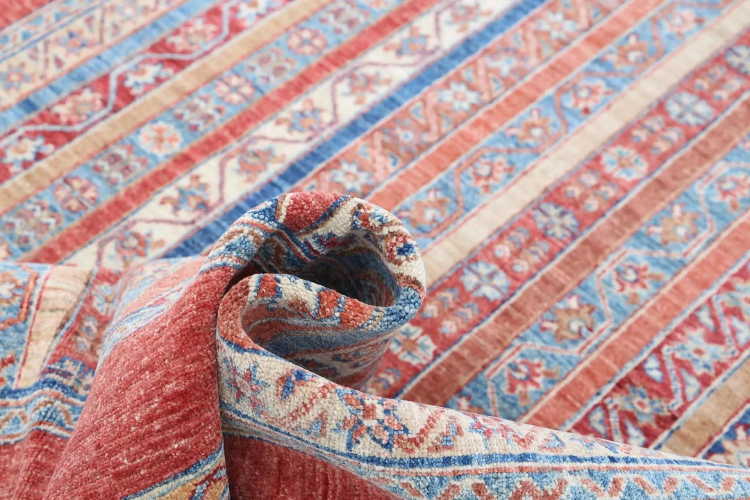 Afghan Shaal Rug 5' 7" x 8' 1" Hand-Knotted | No. AT28774