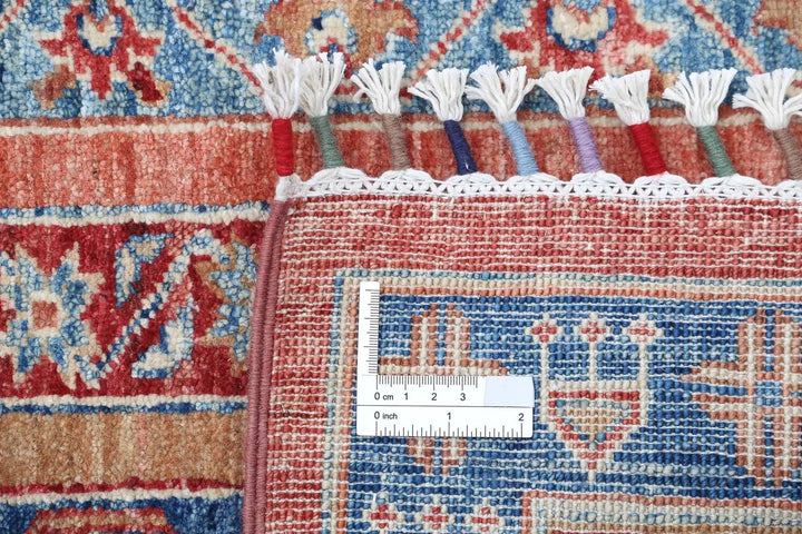 Afghan Shaal Rug 5' 7" x 8' 1" Hand-Knotted | No. AT28774