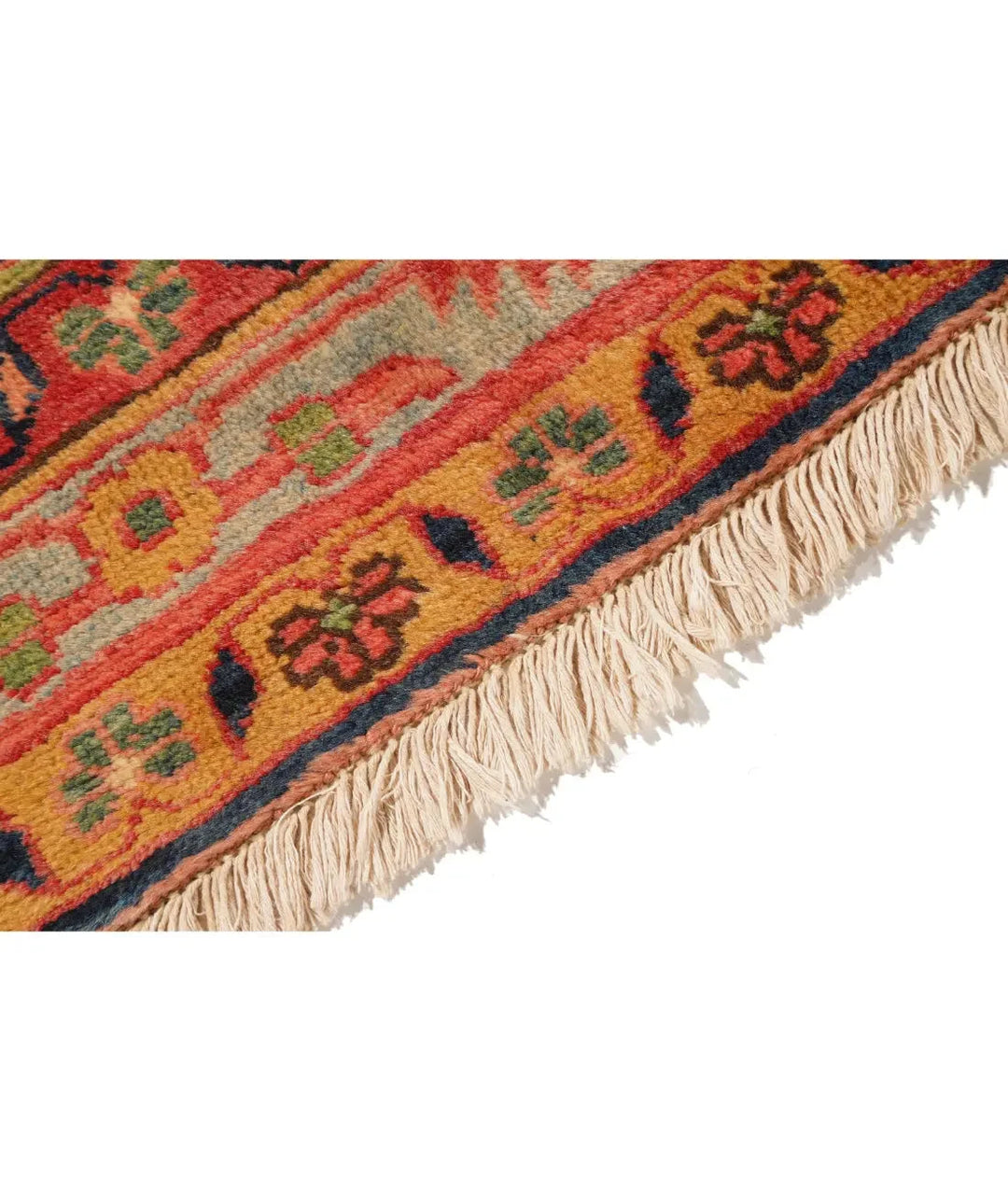 Pink Afghan Heriz Rug 12' 2" x 15' 7" Hand-Knotted | No. AT28833