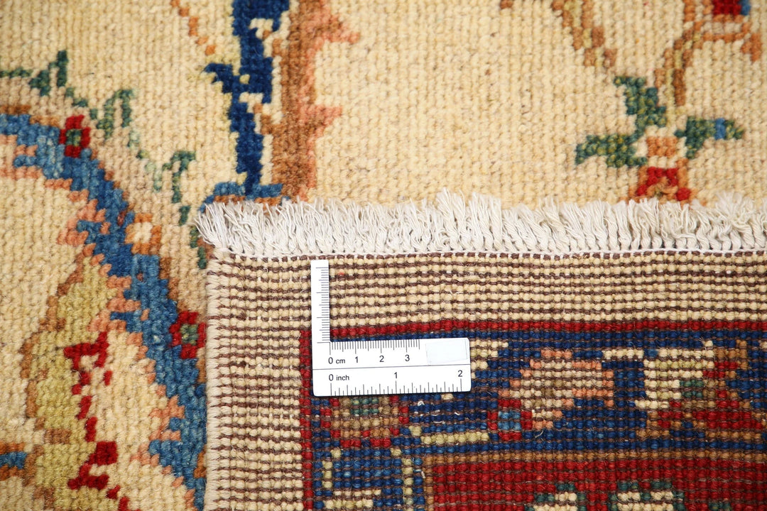 Beige Afghan Ziegler Rug 6'5" x 10'0" Hand-Knotted | No. AT28886