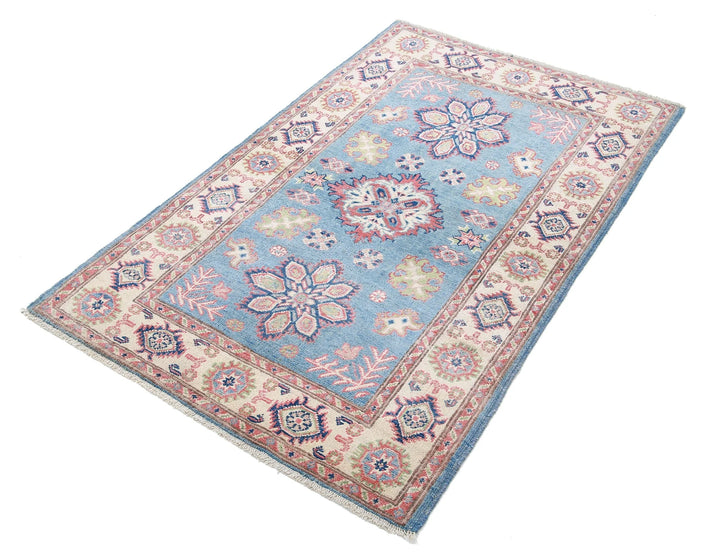 Afghan Kazak Rug 2' 11" x 4' 8" Hand-Knotted | No. AT28913