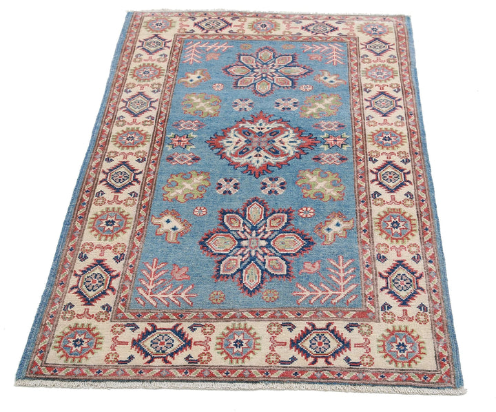 Afghan Kazak Rug 2' 11" x 4' 8" Hand-Knotted | No. AT28913
