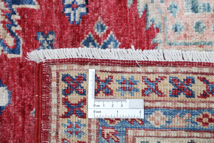 Afghan Royal Kazak Rug 5' 3" x 7' 6" Hand-Knotted | No. AT28925