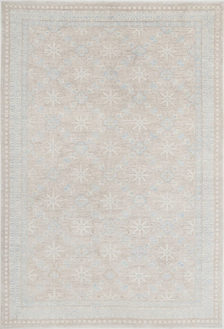 Afghan Serenity Rug 5'7" x 8'5" Hand-Knotted | No. AT28977