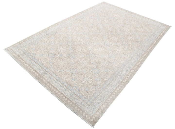 Afghan Serenity Rug 5'7" x 8'5" Hand-Knotted | No. AT28977