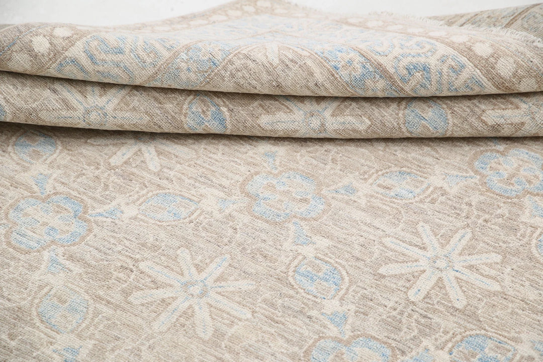 Afghan Serenity Rug 5'7" x 8'5" Hand-Knotted | No. AT28977